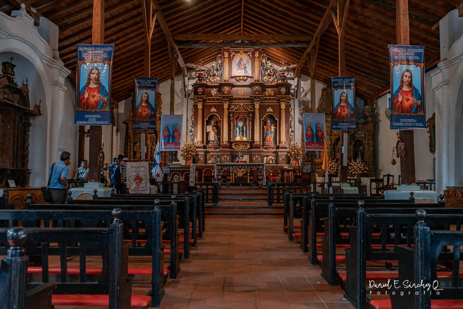 Interior de la Iglesia Santo Domingo de Guzmán de Parita