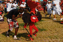 Niño vestido de Diablo Congo en Portobelo