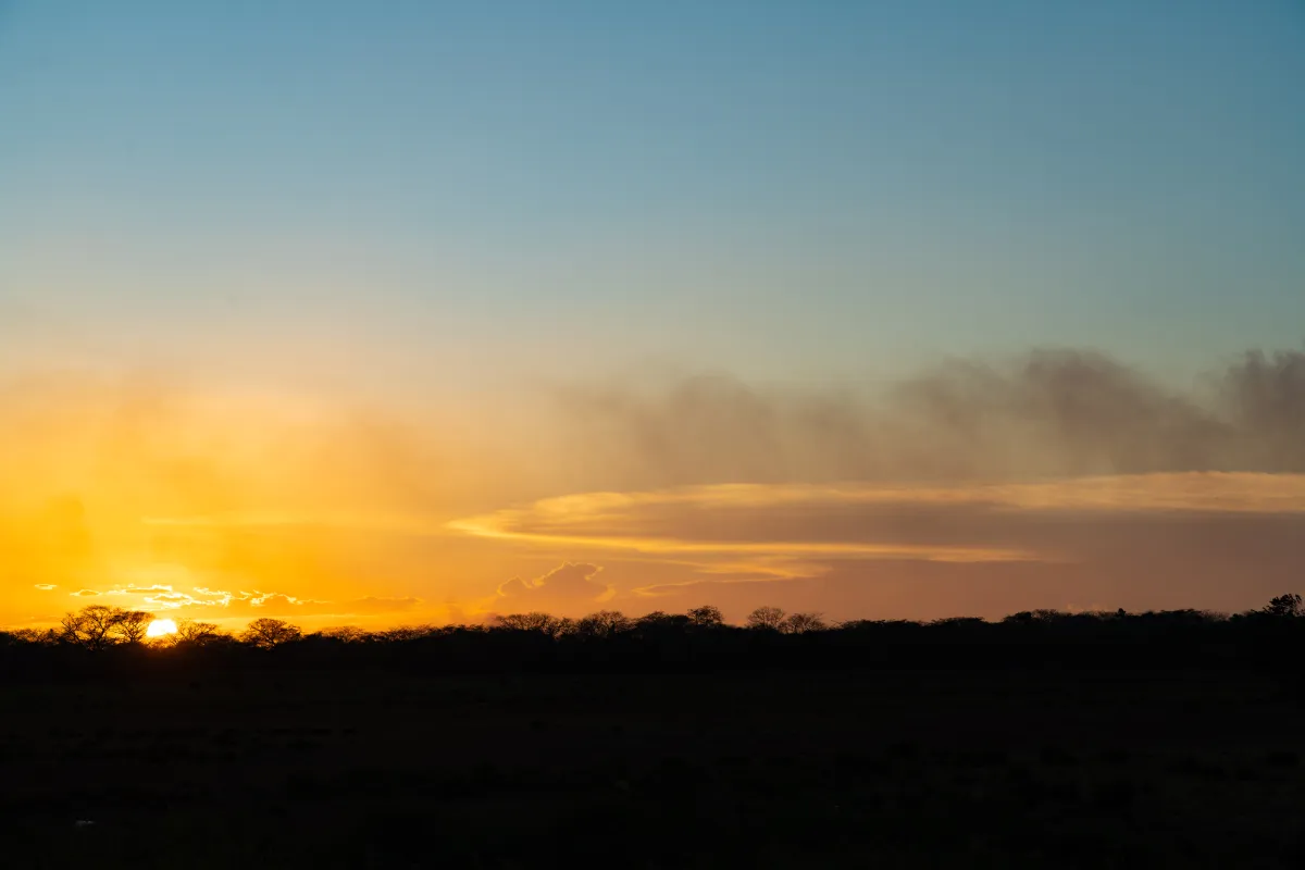 Puesta de sol en Juan Hombrón, provincia de Coclé.